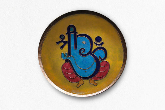 Vinayaka - Ganesha Wallplate (Yellow)