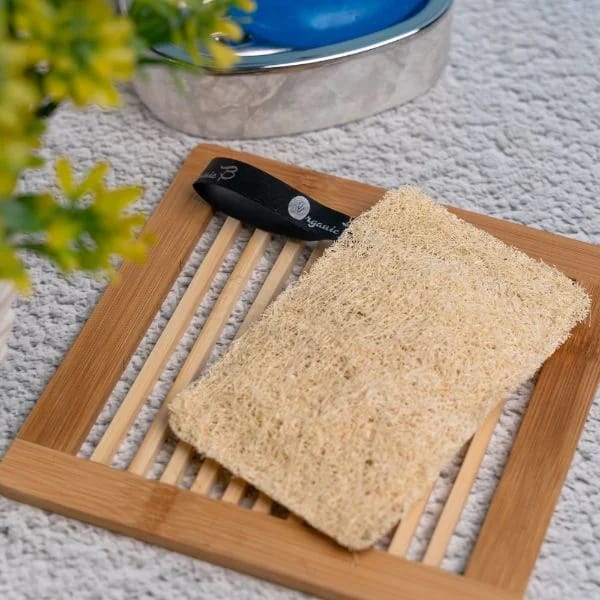 Rectangular Shaped Natural Loofah