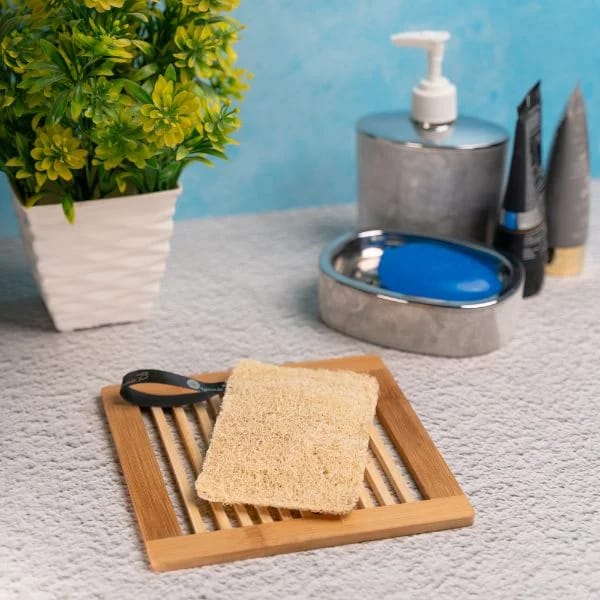 Rectangular Shaped Natural Loofah