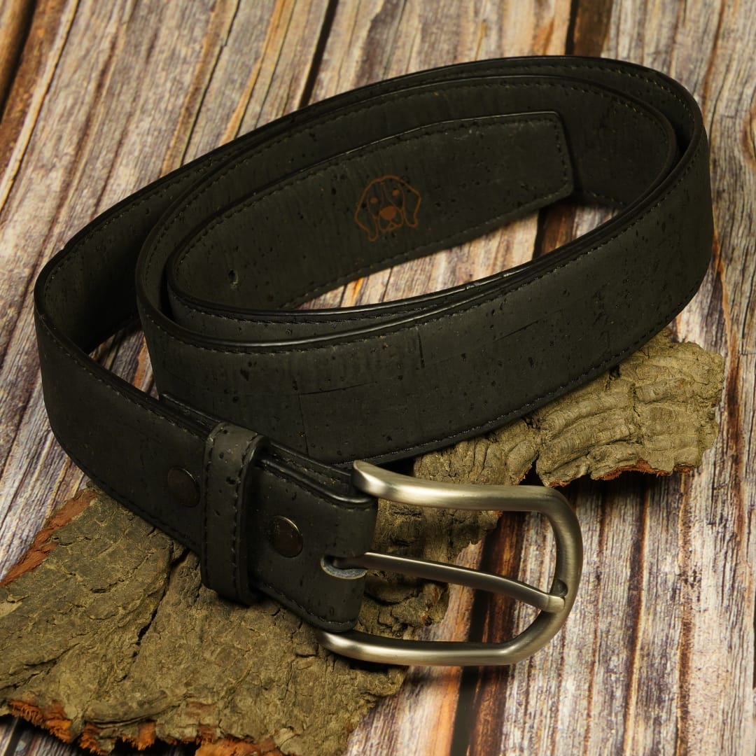 Gift Box Men's: Black Belt and Card Holder