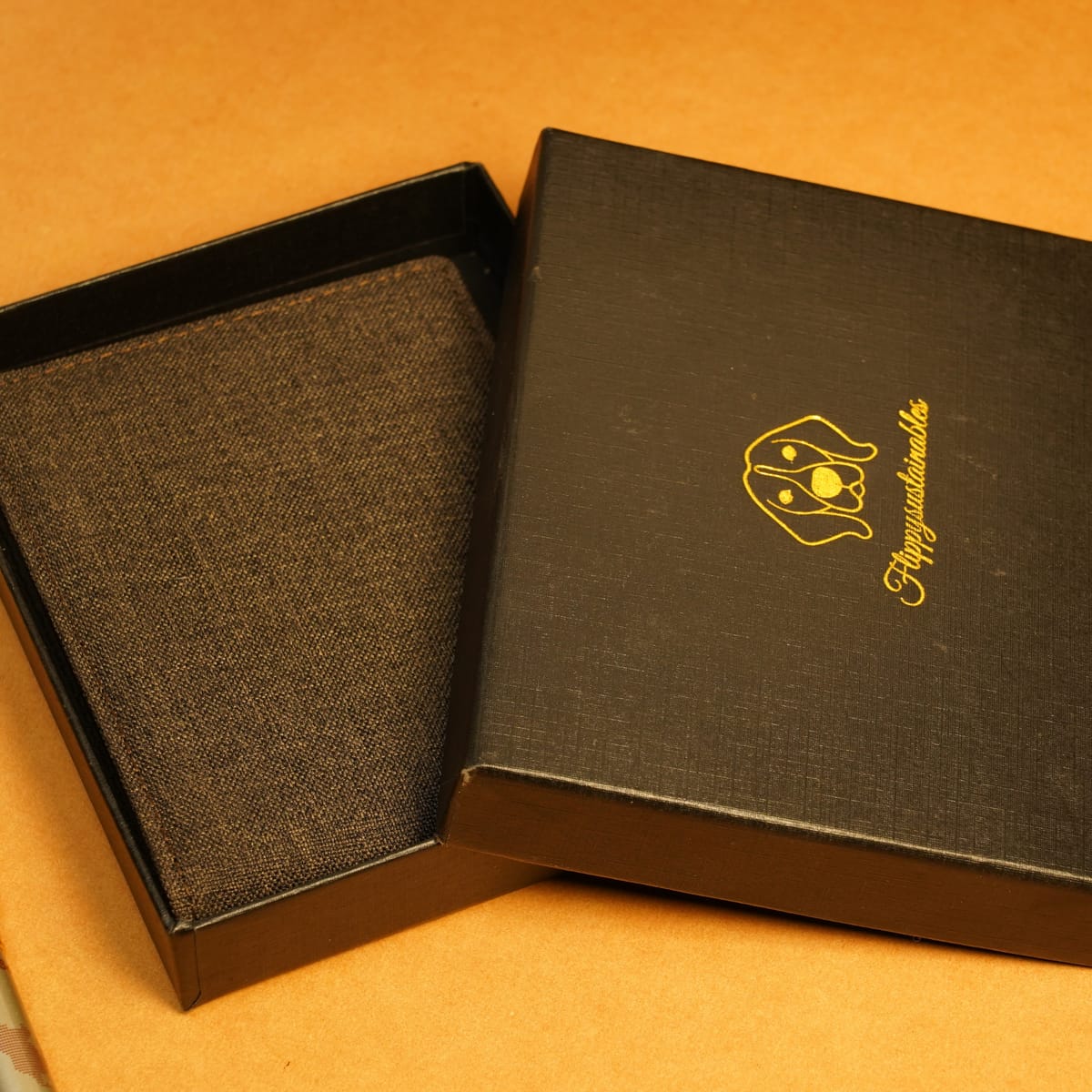 Forest Wallet - Vegan Leather Hemp Black Wallet