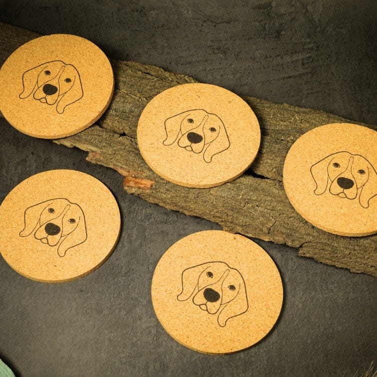 Autumn, Sustainable Natural Cork Coasters