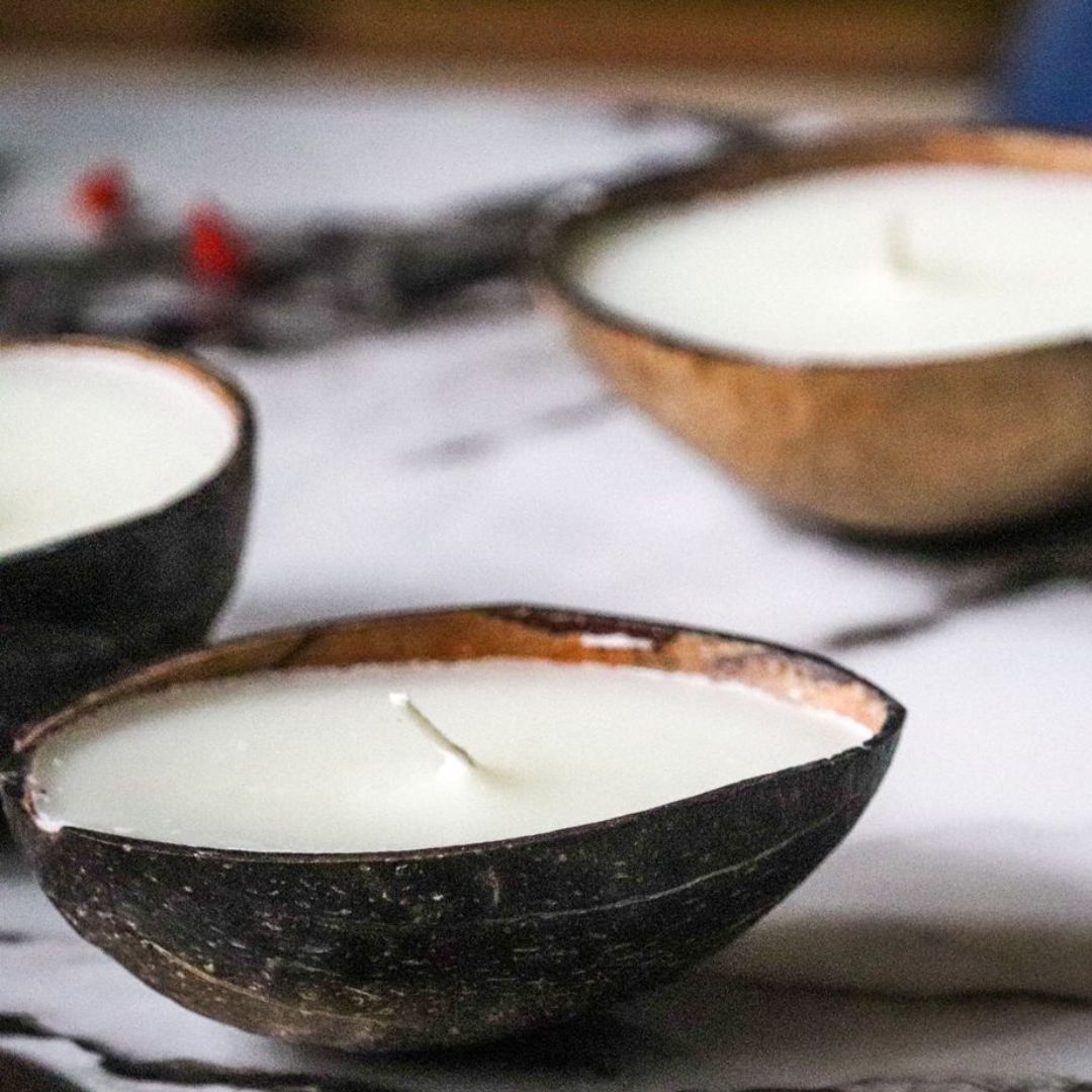 Organic Coconut Candle with Soy Wax (Set of 2)