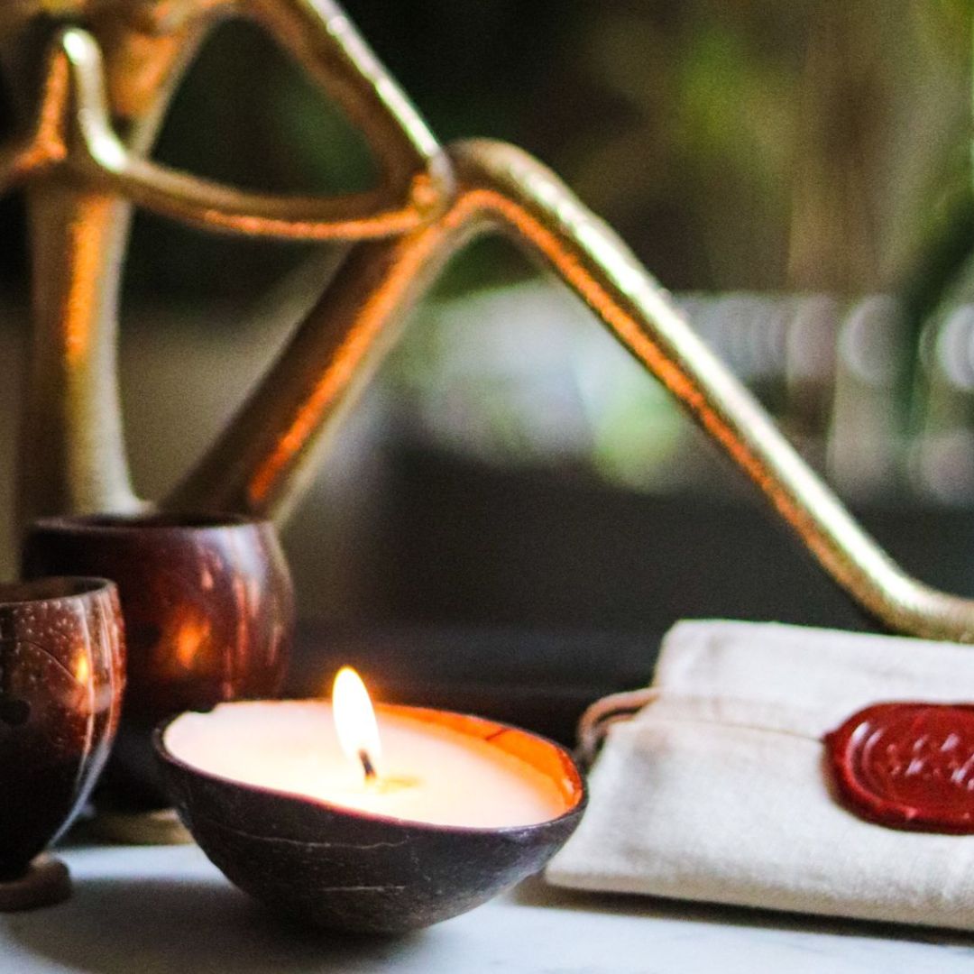 Organic Coconut Candle with Soy Wax (Set of 2)