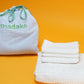 Bamboo Fluffy Bath Set, 1 Bath 560 GSM, 1 Hand and 2 Face Towel Terry 480 GSM - Almost White