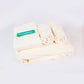 Bamboo Fluffy Bath Set, 1 Bath 560 GSM, 1 Hand and 2 Face Towel Terry 480 GSM - Almost White