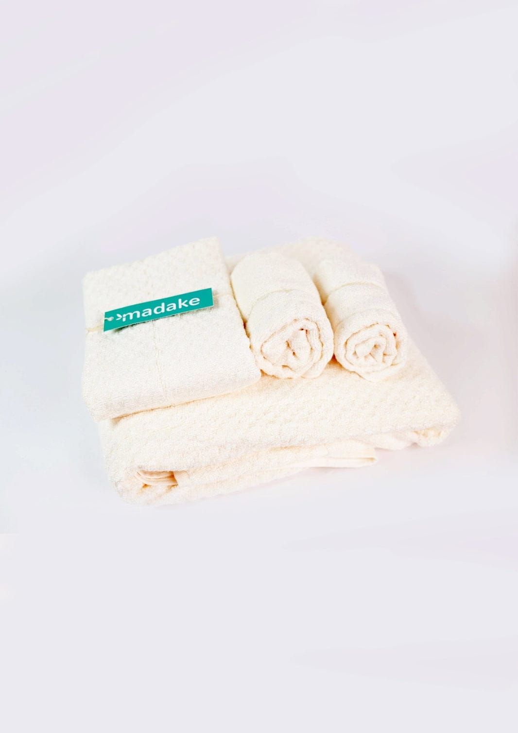 Bamboo Fluffy Bath Set, 1 Bath 560 GSM, 1 Hand and 2 Face Towel Terry 480 GSM - Almost White