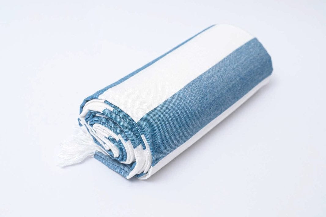 Thin bamboo bath towel- Vacation Blue 160*75cm
