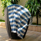 Thin bamboo bath towel- Vacation Blue 160*75cm