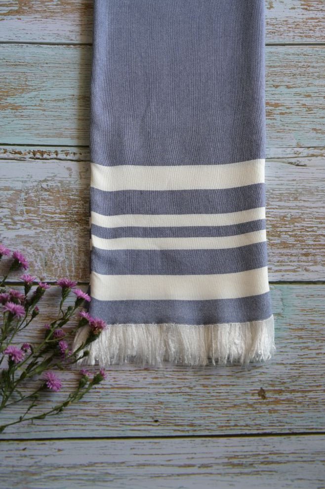 Thin Bamboo Bath Towel - Powder Blue 160*75cm