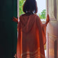 Thin Bamboo Baby Poncho- Pink Salt