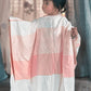 Thin Bamboo Baby Poncho- Peach Melba
