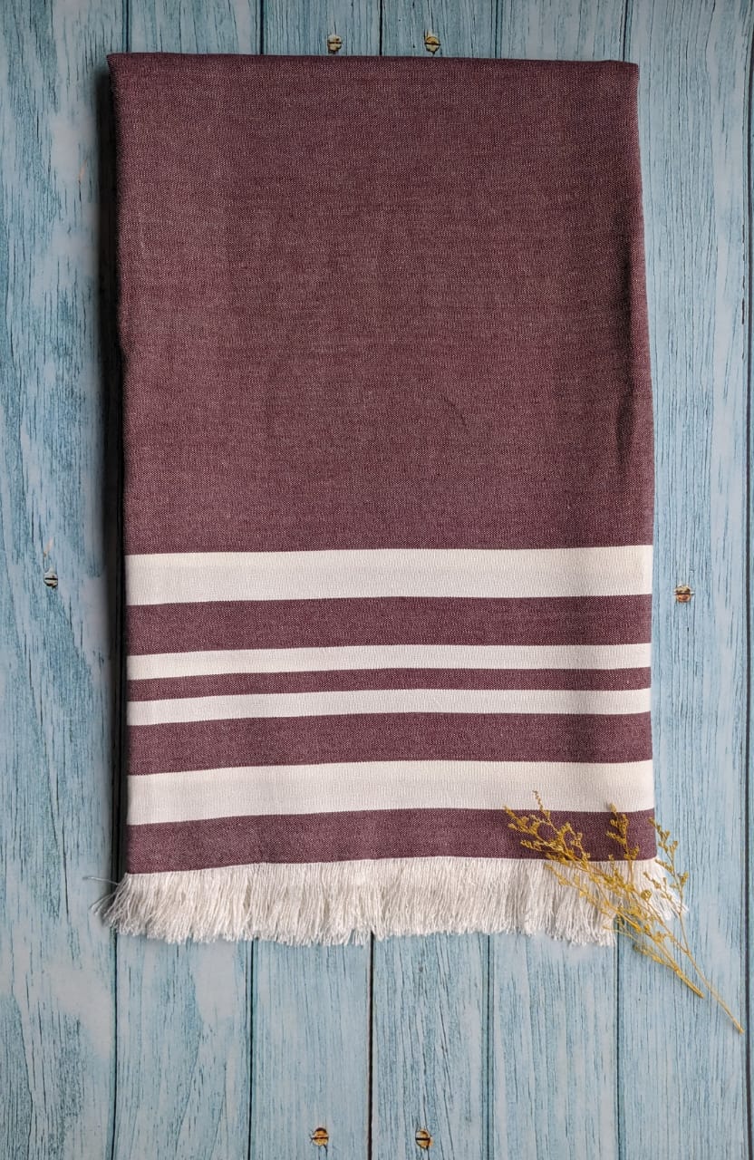 Thin Bamboo Bath Towel - Red Wood 160*75cm
