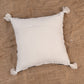 Black and Ivory Cotton Kilim Hand Loom Woven Designer Cushion Cover