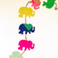 Upcycled Elephant Festive Decoration String Hanging Party Prop