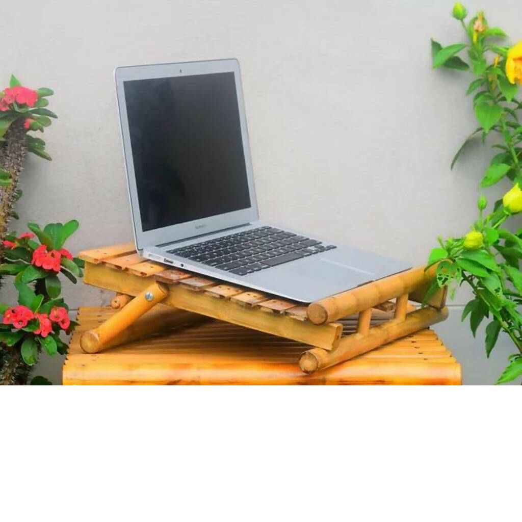 BAMBOO WORK SET (LAPTOP STAND + AMPLIFIER)