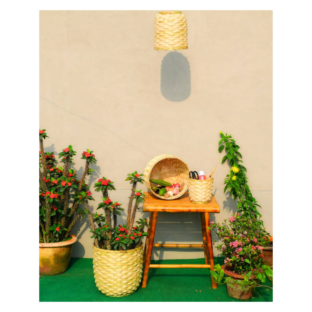 BAMBOO MULTIPURPOSE BASKET SET OF 4