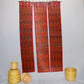 3 PANEL BAMBOO CURTAINS MAROON