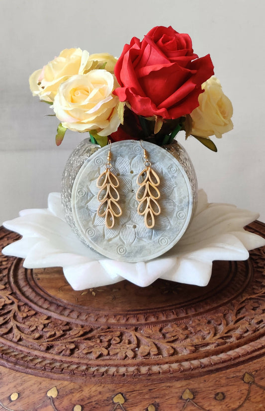 Bamboo Grape Earrings