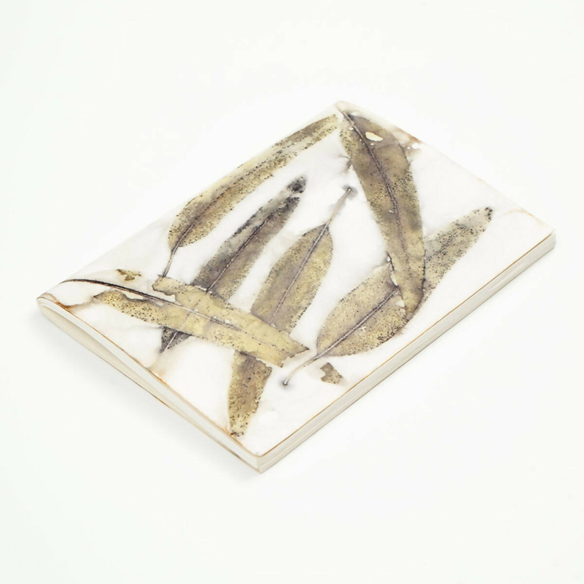 Eco-printed Handmade Journal - Eucalyptus Leaf Print