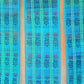 3 PANEL BAMBOO CURTAINS BLUE