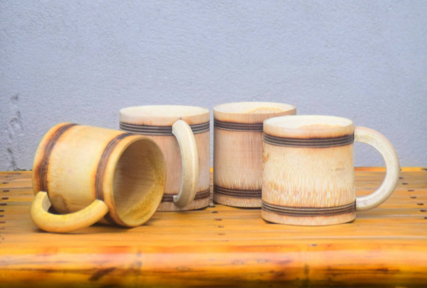 BAMBOO COFFEE MUG - SET OF 4