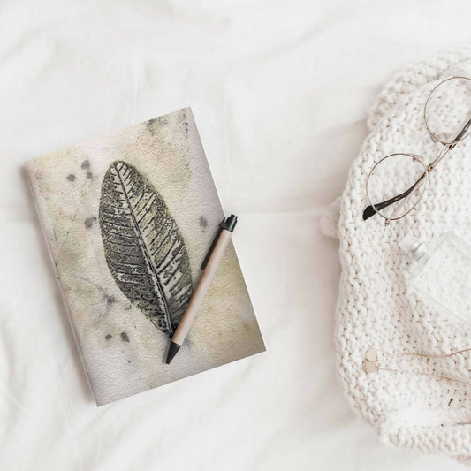 Eco-printed Handmade Journal - Guava Leaf Print