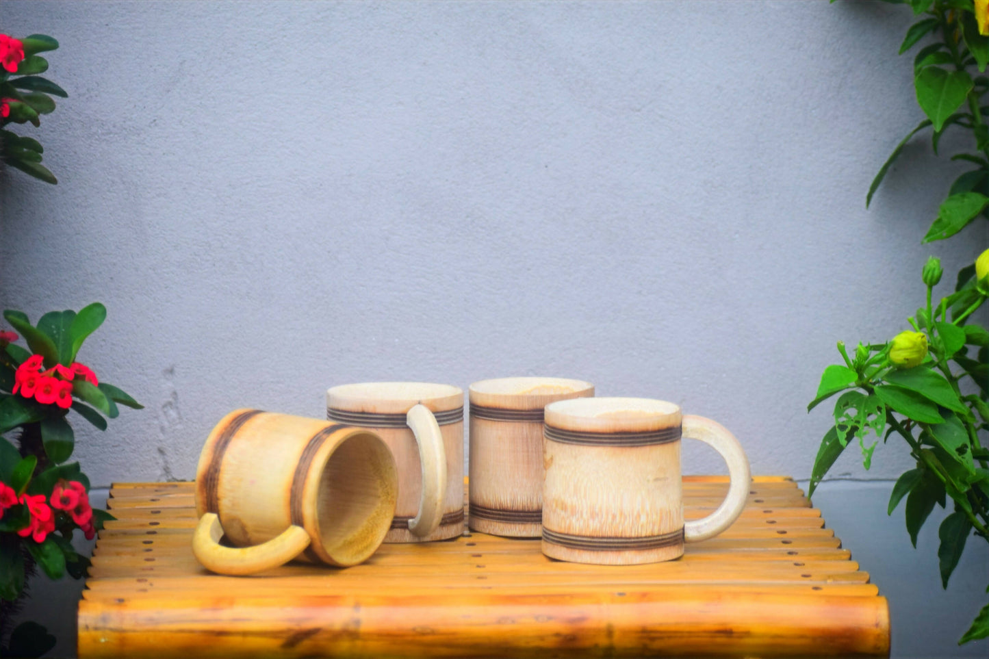 BAMBOO COFFEE MUG - SET OF 4