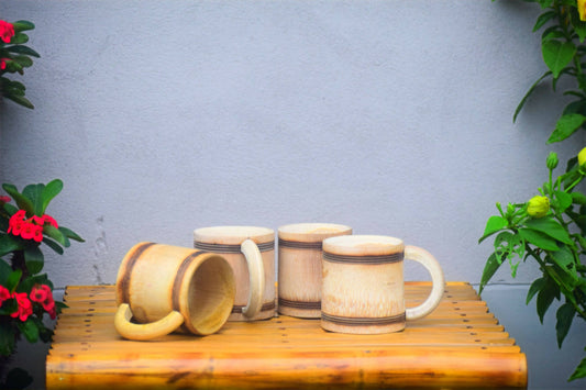BAMBOO COFFEE MUG - SET OF 4