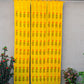 3 PANEL BAMBOO CURTAINS YELLOW