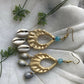 Bamboo Drop Sea Shells Earrings