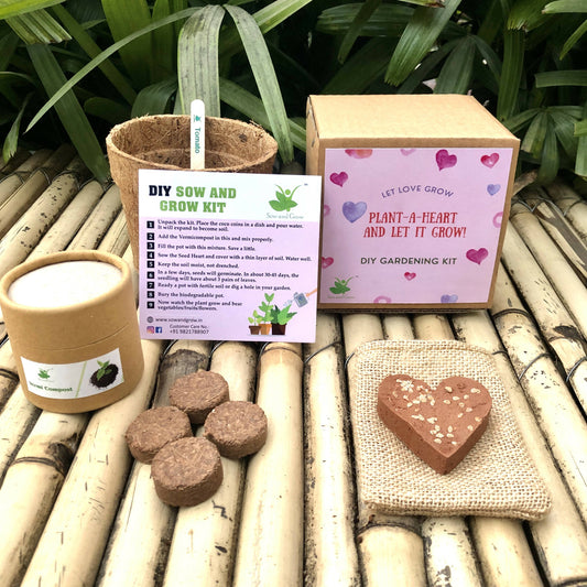 Plant-A-Heart : Plantable Heart with Tomato Seeds: DIY Grow Kit