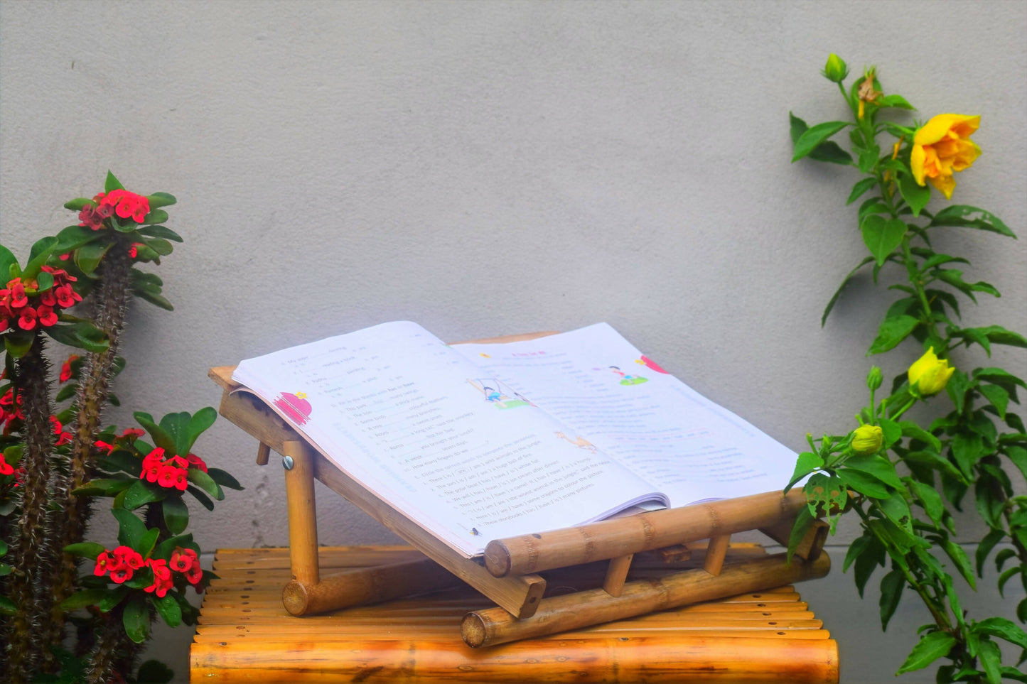 BAMBOO WORK SET (LAPTOP STAND + AMPLIFIER)