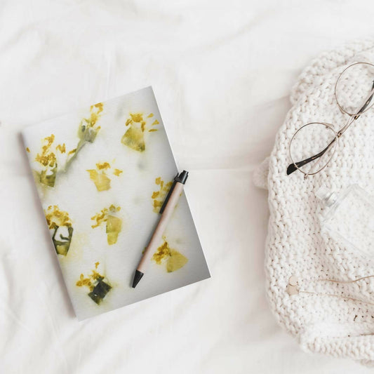 Eco-printed Handmade Journal - Marigold Print