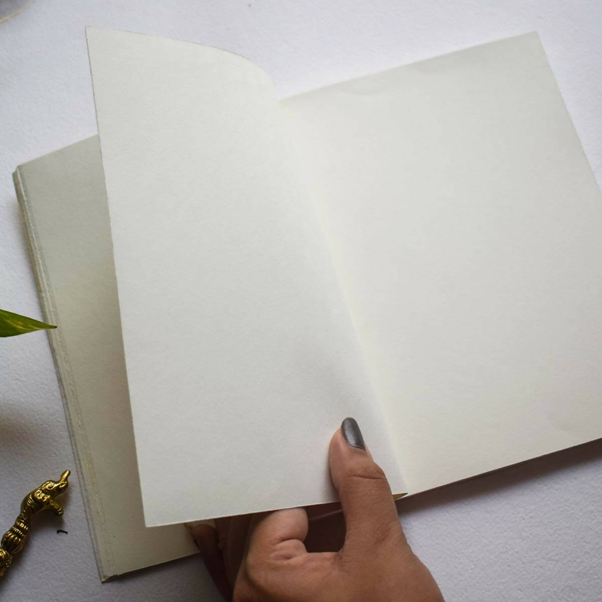 Eco-printed Handmade Journal - Umbrella Print