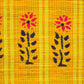 3 PANEL BAMBOO CURTAINS YELLOW