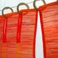 3 PANEL BAMBOO CURTAINS ORANGE