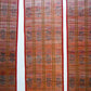 3 PANEL BAMBOO CURTAINS MAROON