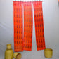 3 PANEL BAMBOO CURTAINS ORANGE
