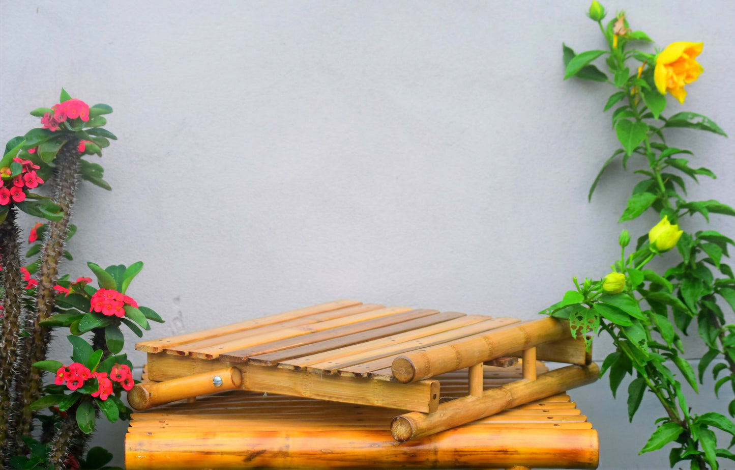 BAMBOO WORK SET (LAPTOP STAND + AMPLIFIER)